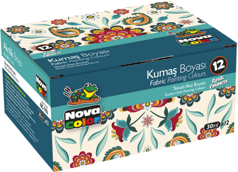 Barvy na textil, 30 ml - 12 ks