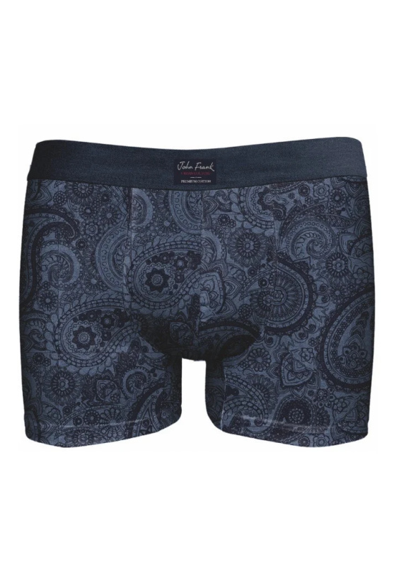 Boxerky JOHN FRANK JFBUC110 Barva: Modrá, Velikost: XL