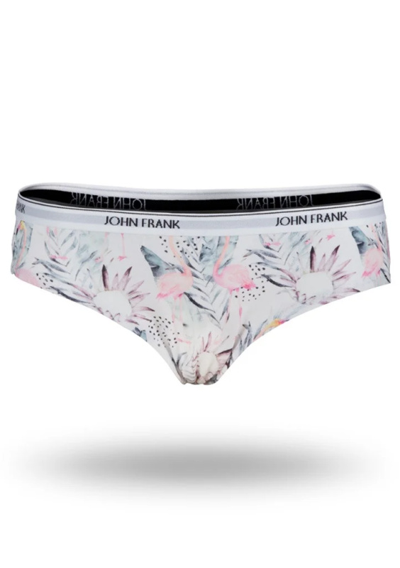 Dámské kalhotky hipster John Frank WJFD-H08 Barva: Bílá, Velikost: L