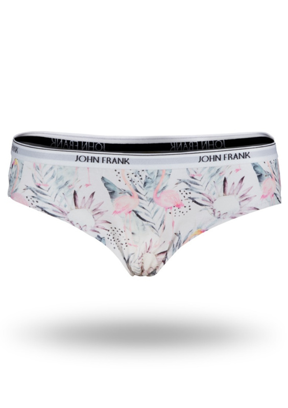 Dámské kalhotky hipster John Frank WJFD-H08 Barva: Bílá, Velikost: L