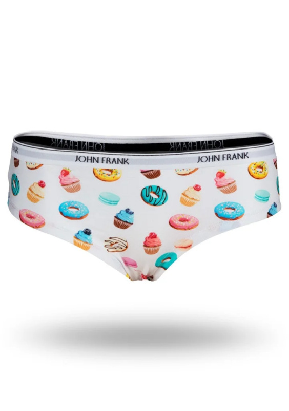 Dámské kalhotky hipster John Frank WJFD-H18 Barva: Bílá, Velikost: XL