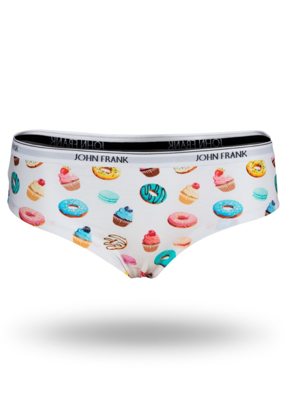 Dámské kalhotky hipster John Frank WJFD-H18 Barva: Bílá, Velikost: XL
