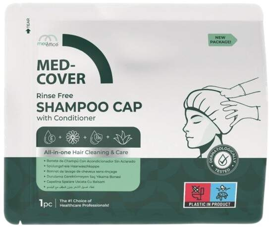 MED-COVER Rinse Free Shampoo Cap With Condit.1ks