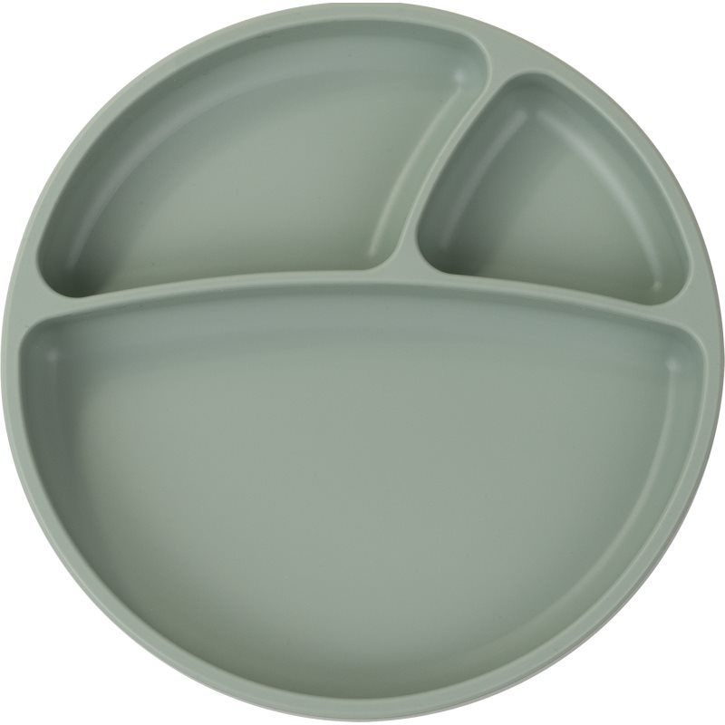 Minikoioi Puzzle Plate River Green dělený talíř s přísavkou 1 ks