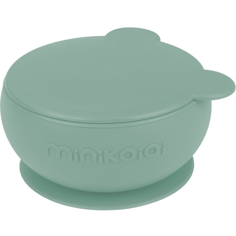 Minikoioi Bowl River Green silikonová miska s přísavkou 1 ks