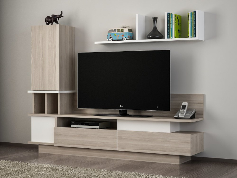 TV stěna / Sestava pod TV Como - White, Cordoba
