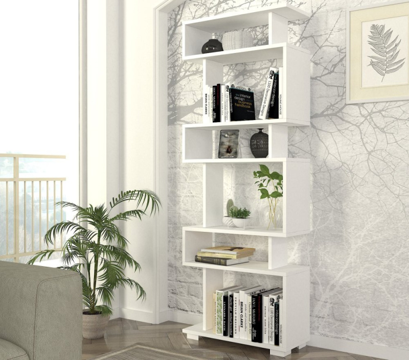 Knihovna Blok - White - POSLEDNÍ KUS