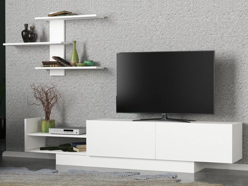 TV stěna / Sestava pod TV Egemen - White