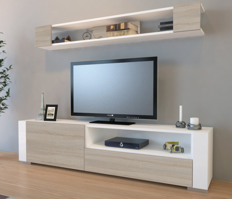 TV stěna / Sestava pod TV Arya - White, Cordoba