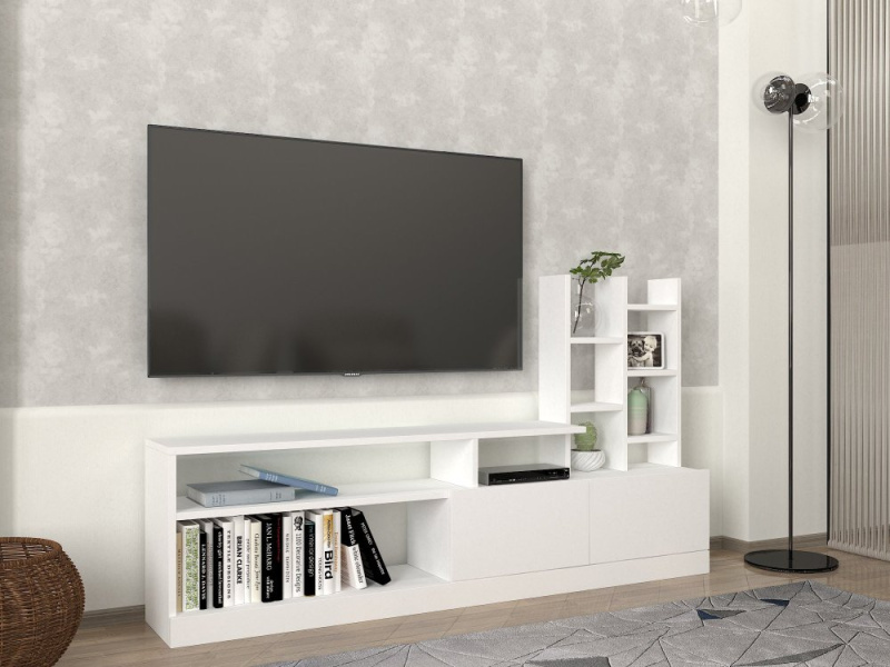 TV stěna / Sestava pod TV Dolunay - White