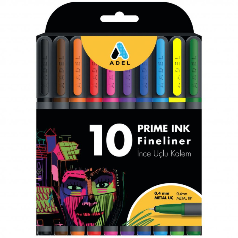 Popisovače Prime Ink liner sada (10ks) - základní odstíny