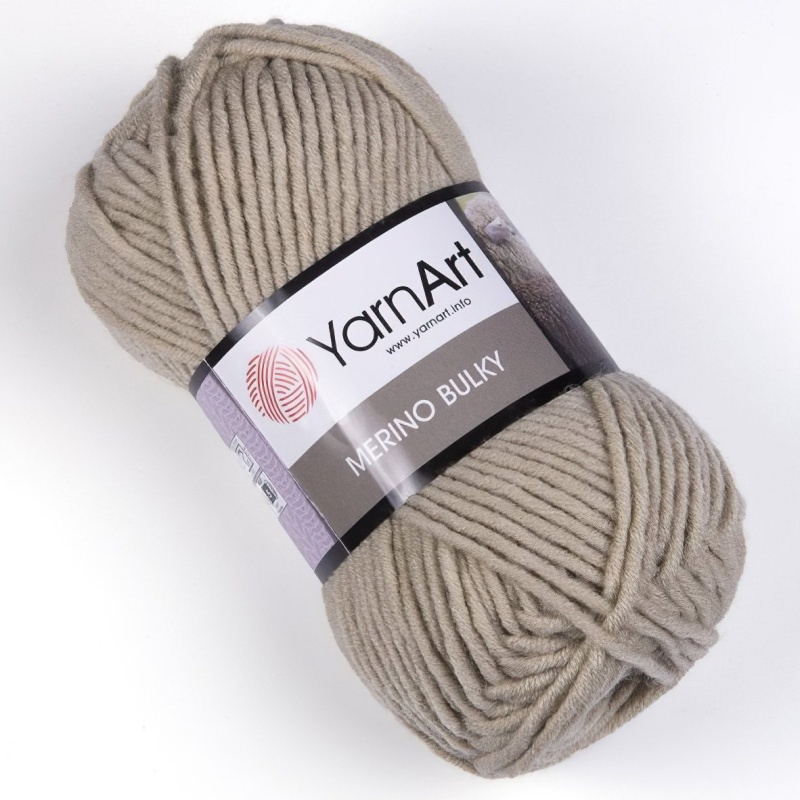 Pletací příze YarnArt MERINO BULKY 033 béžová, 100g/100m