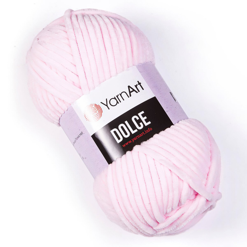 Pletací příze YarnArt DOLCE 750 světle růžová, efektní, 100g/120m