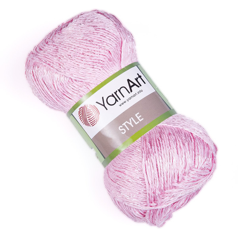 Pletací / háčkovací příze YarnArt STYLE 660 růžová, jednobarevná, viskózová, 50g/185m