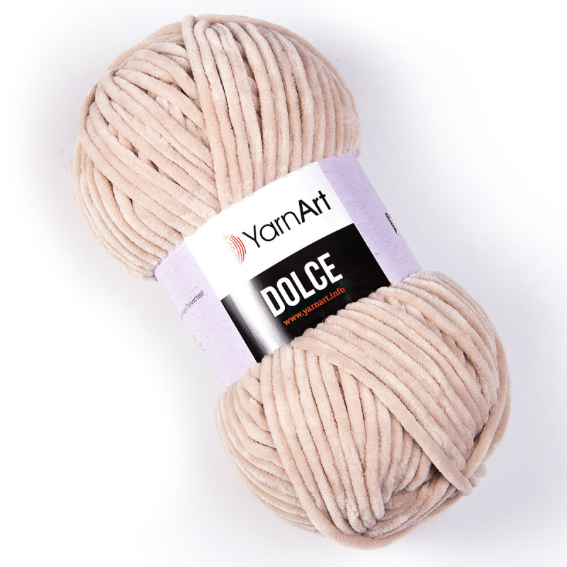 Pletací příze YarnArt DOLCE 771 světle béžová, efektní, 100g/120m