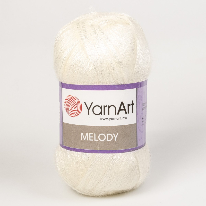 Pletací / háčkovací příze YarnArt MELODY 880 smetanová, efektní, 100g/230m