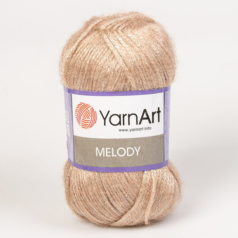 Pletací / háčkovací příze YarnArt MELODY 882 béžová, efektní, 100g/230m