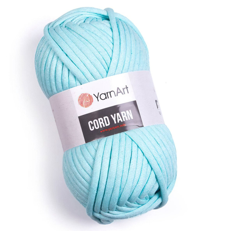 Pletací / háčkovací příze YarnArt CORD YARN 775 světle tyrkysová, jednobarevná 250g/73m