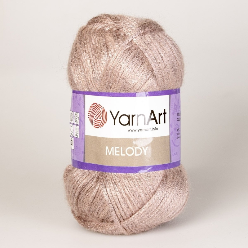 Pletací / háčkovací příze YarnArt MELODY 891 pudrová, efektní, 100g/230m