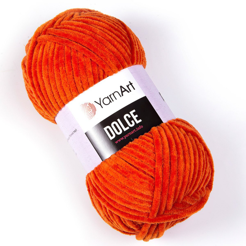 Pletací příze YarnArt DOLCE 778 rezavá, efektní, 100g/120m