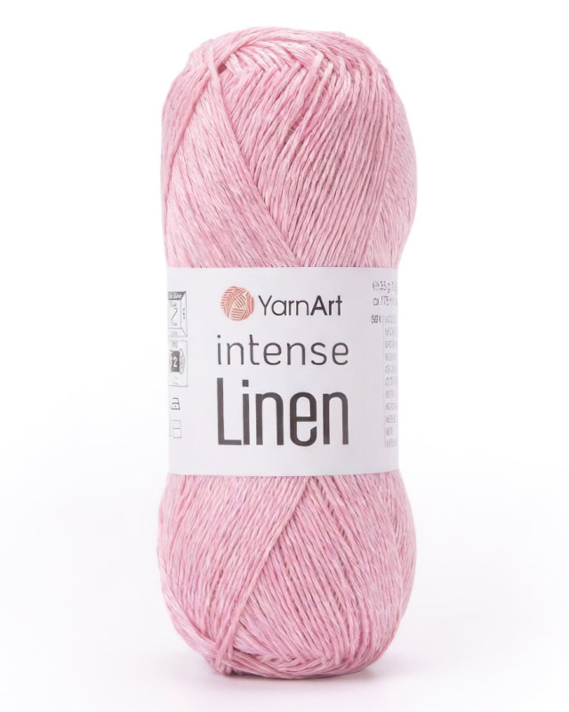 Pletací příze YarnArt INTENSE LINEN 4109 světle růžová, letní, 50g/175m