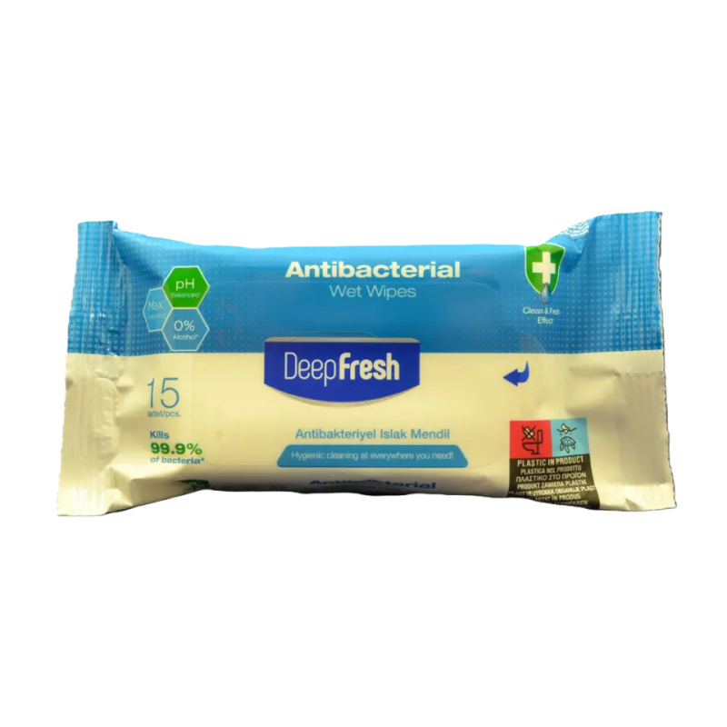 DEEP FRESH Antibakteriální ubrousky 15 ks