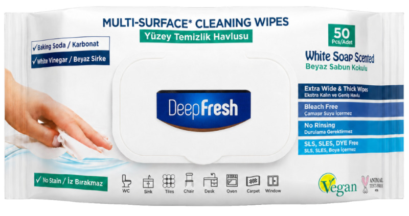Vlhčené utierky Vlhčené utěrky Deep Fresh Uni.čist. Soap 50ks