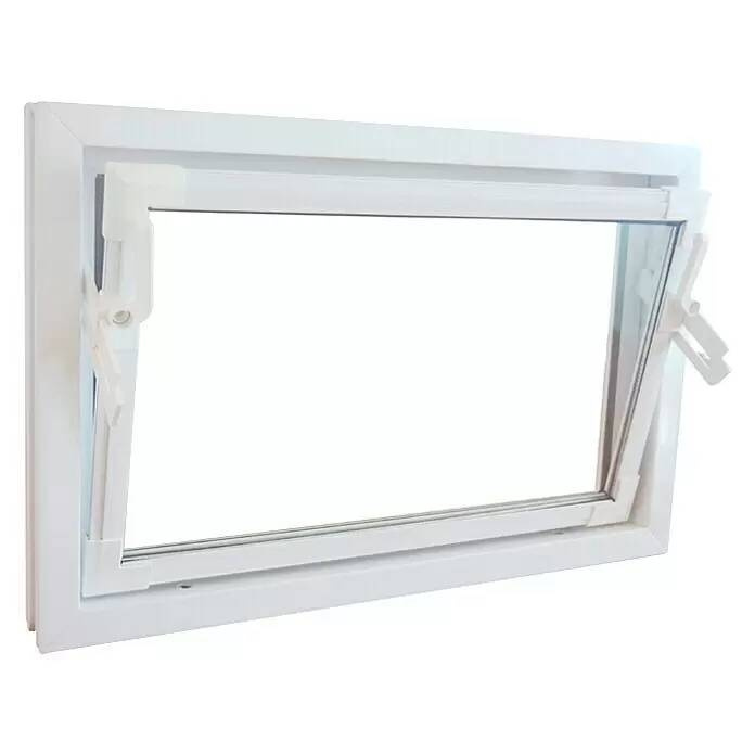 German Suterénní jednokřídlé sklopné okno S1 Q59 / 100 x 60 cm / plast / bílá Varianta: ivi1