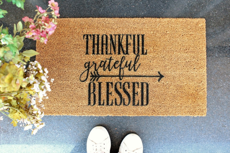 Coco Doormat Thankful