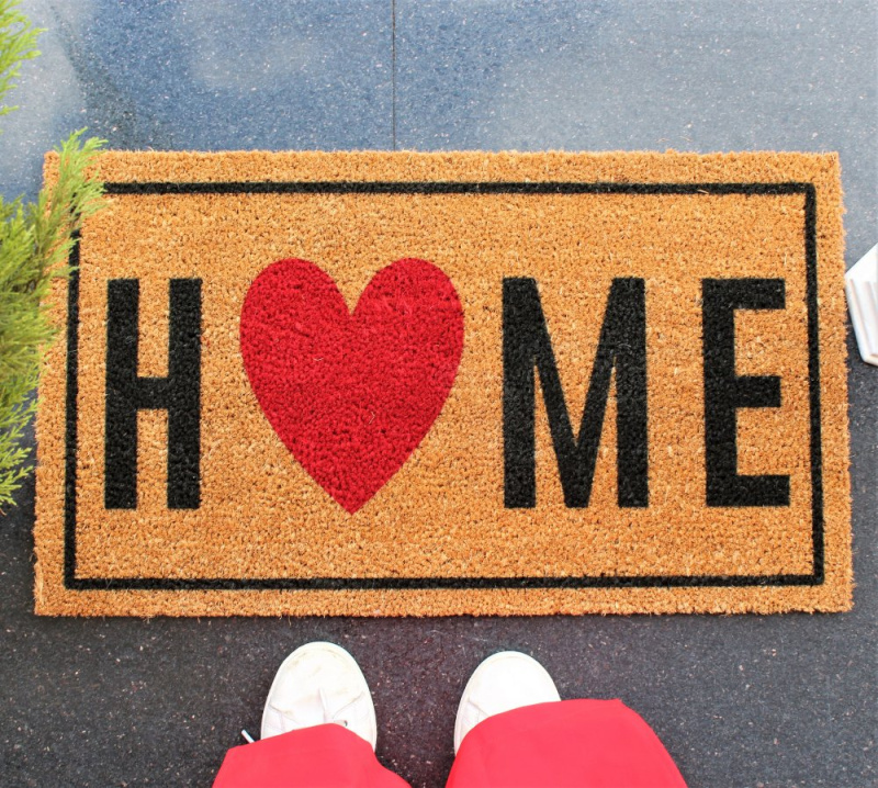 Coco Doormat Home Heart