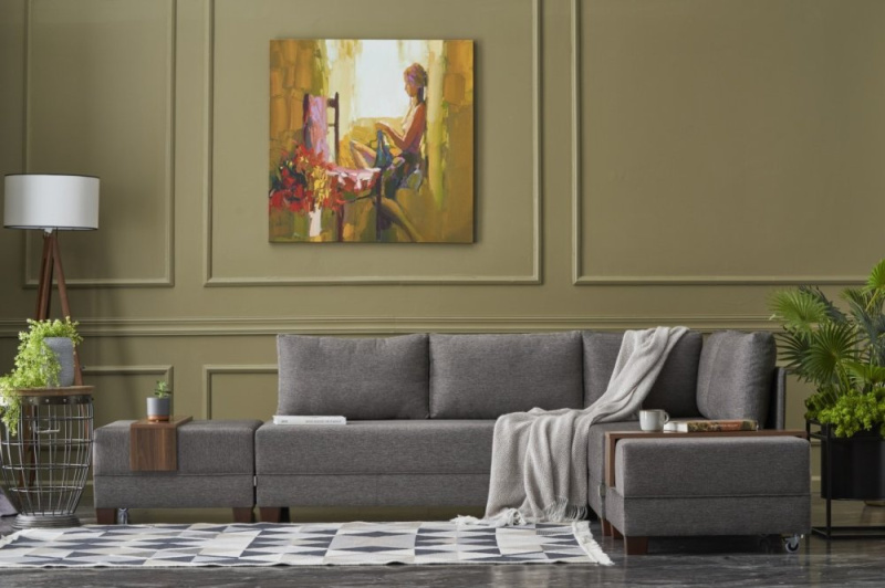 Rohová rozkládací pohovka Fly Corner Sofa Bed Right- Brown