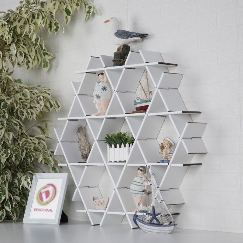 Kartonová police / regál HEXBEYAZ-M