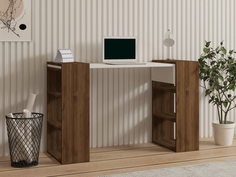 Psací stůl Handy - Walnut, White