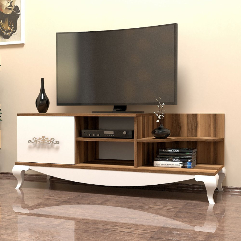 TV stolek Sultan - Walnut, White