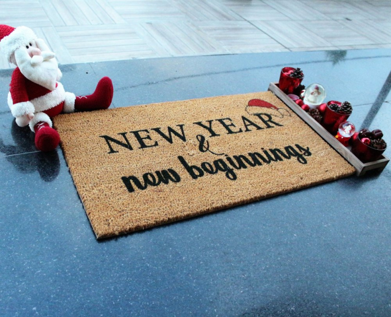 Coco Doormat New Year New Beginnings