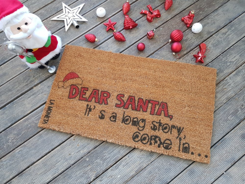 Coco Doormat Dear Santa