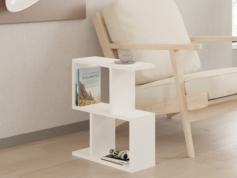 Odkládací stolek / Příruční stolek Zet - White