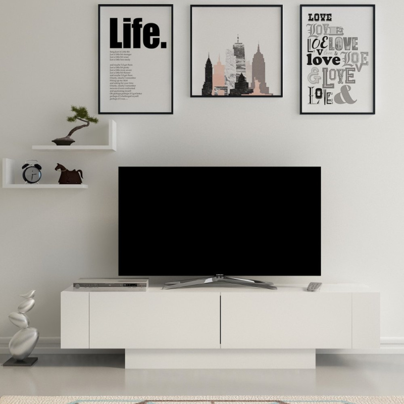 TV stolek Matera - White, White