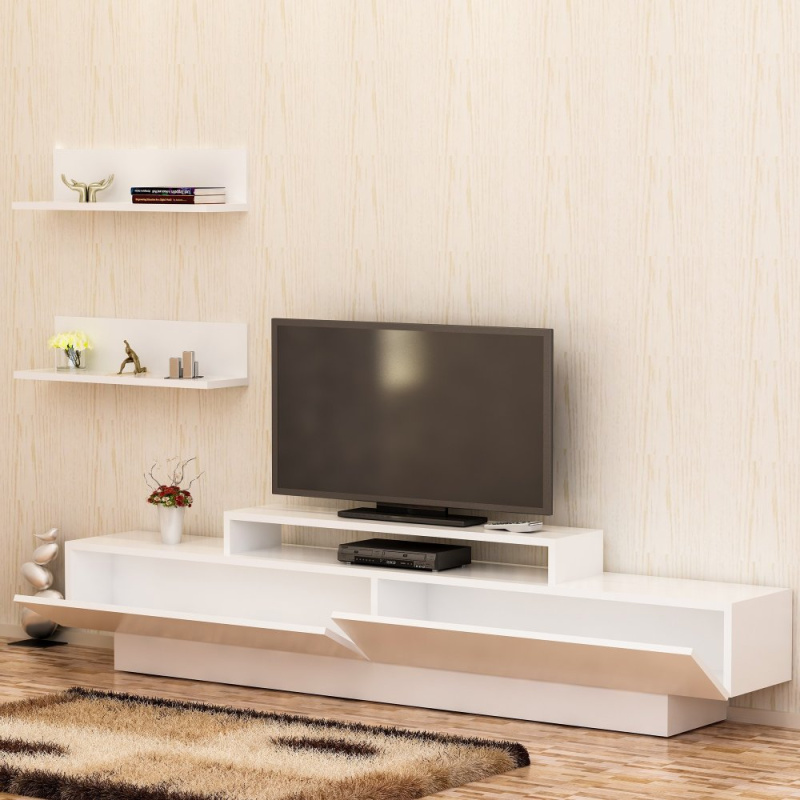 TV stěna / Sestava pod TV Lucca TV - White, White