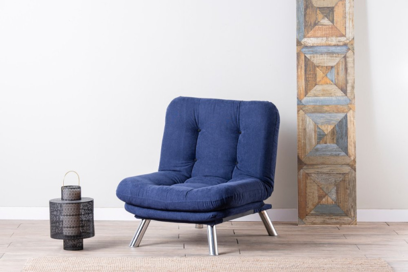 Křeslo / Jednomístná pohovka Misa Solo - Navy Blue