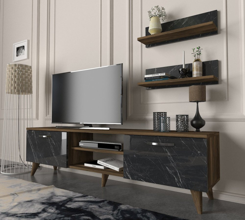 TV stěna / Sestava pod TV Ayden - Marble