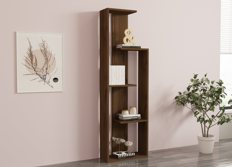 Knihovna Wand - Walnut