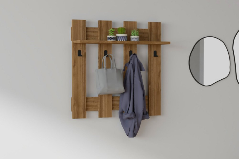 Nástěnný háček Carina - Walnut