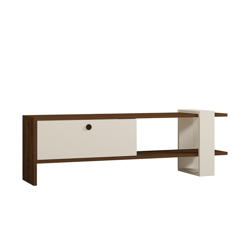 TV stolek Gaye - Walnut, White