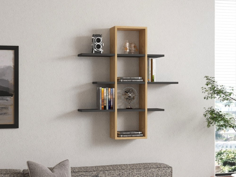 Nástěnná police Ardo - Sapphire, Anthracite