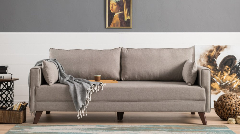 Trojmístná rozkládací pohovka Bella Sofa Bed - Cream