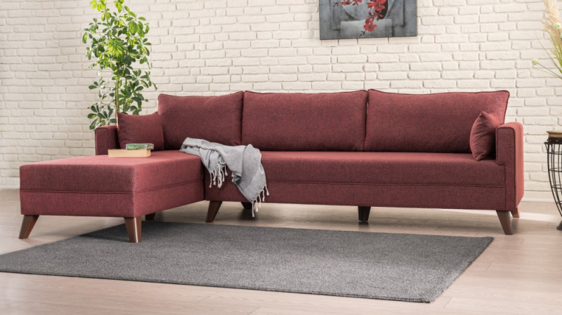 Rohová sedací souprava Bella Corner Sofa Left 1 - Claret Red