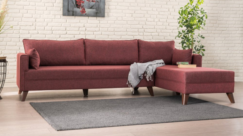 Rohová sedací souprava Bella Corner Sofa Right 1 - Claret Red