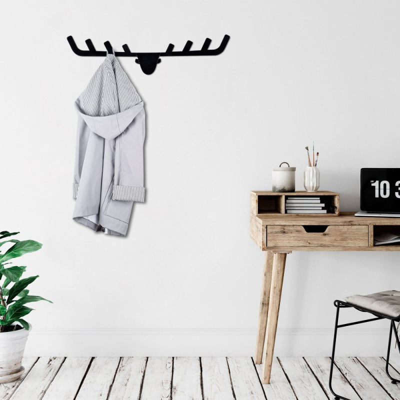Kovový háček na zeď Antler