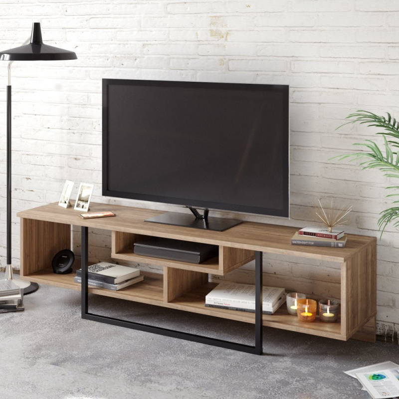 TV stolek Asal (150) - Walnut, Black